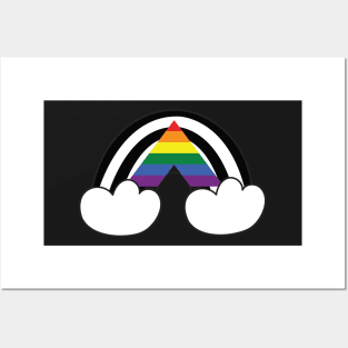 Straight Ally pride flag Posters and Art